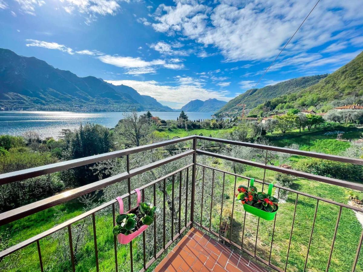 Appartamento Tivano Balcone Con Vista Lago Bellagio Bagian luar foto