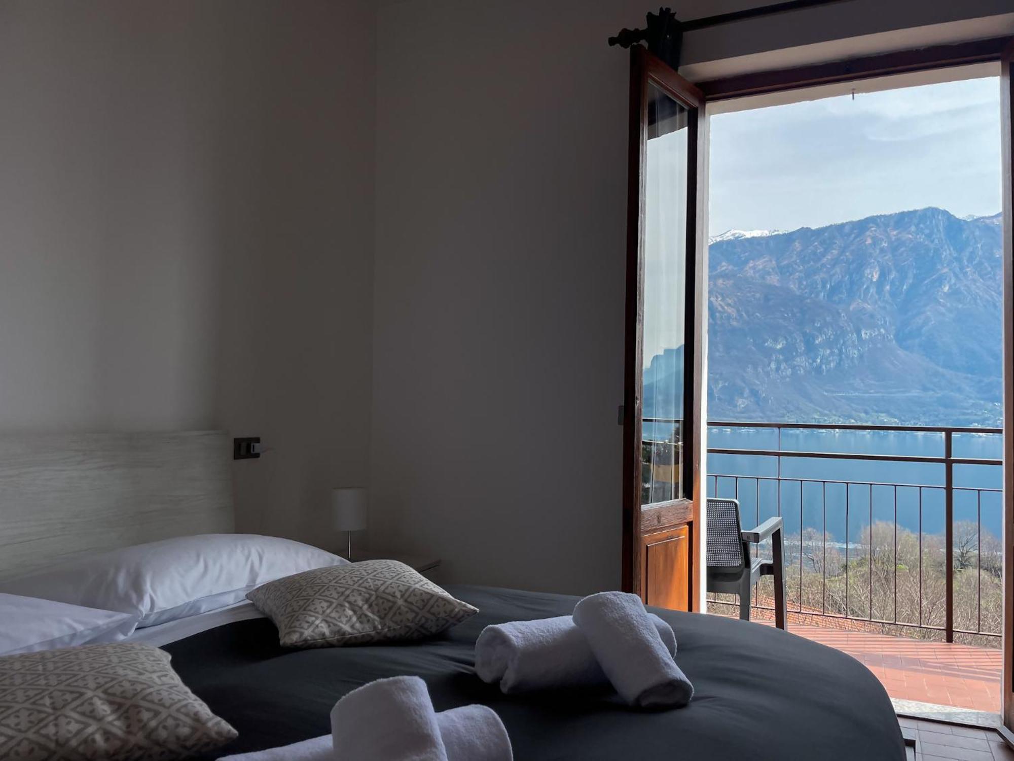 Appartamento Tivano Balcone Con Vista Lago Bellagio Bagian luar foto
