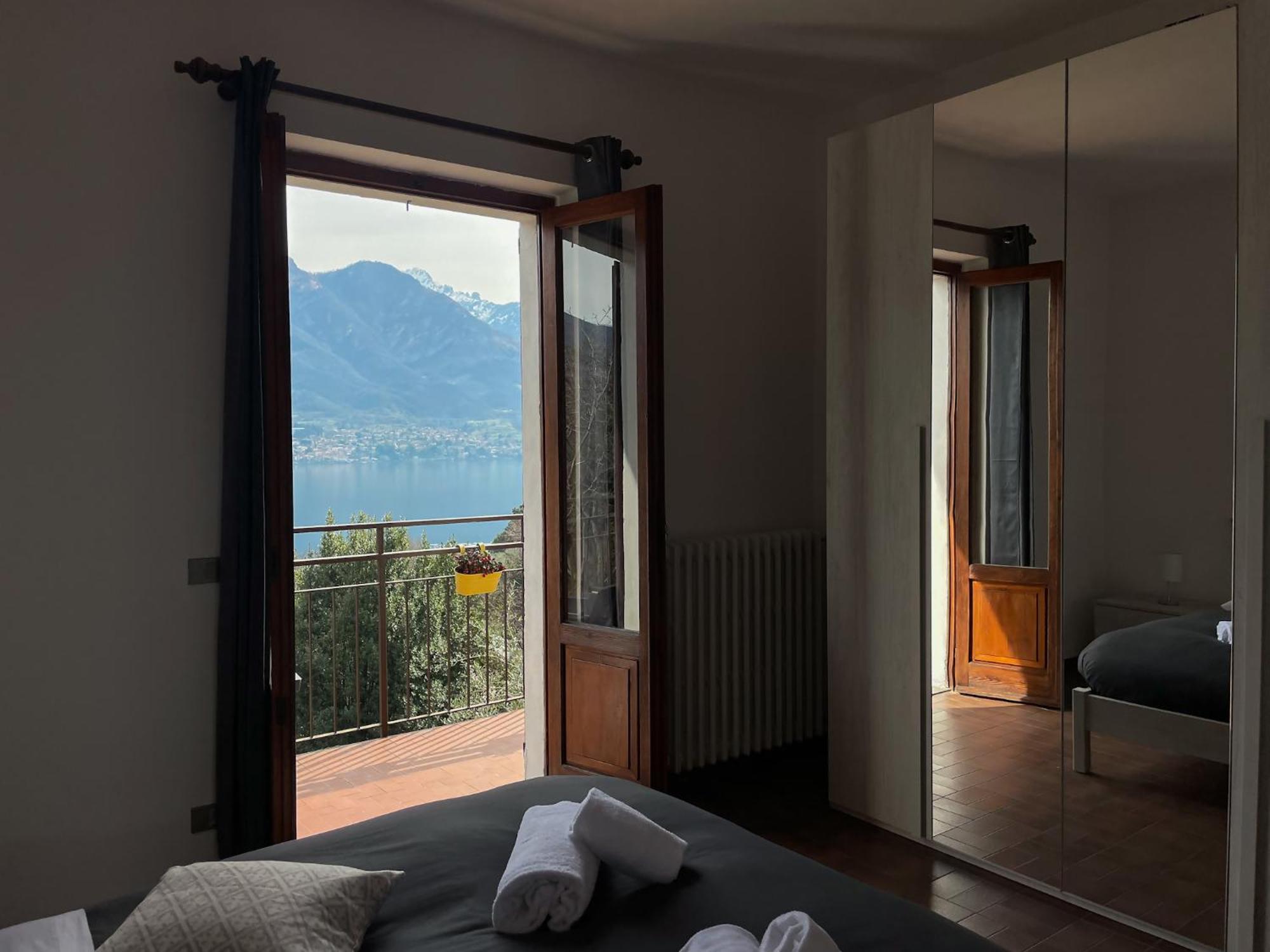 Appartamento Tivano Balcone Con Vista Lago Bellagio Bagian luar foto